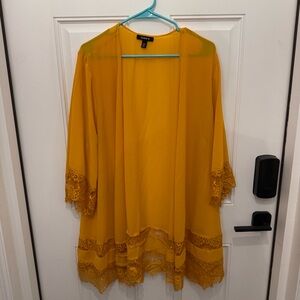 Torrid Vibrant Yellow Kimono